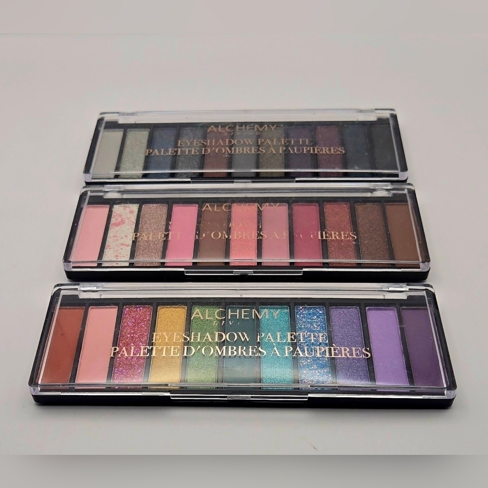 Alchemy Living Eyeshadow Palette Set – 3 Palettes, 36 Total Shades
